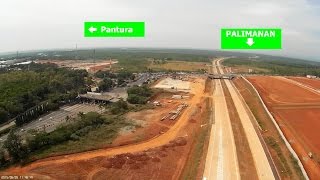 Tol Cipali - Gerbang tol Cikopo (Cikampek) dari Udara