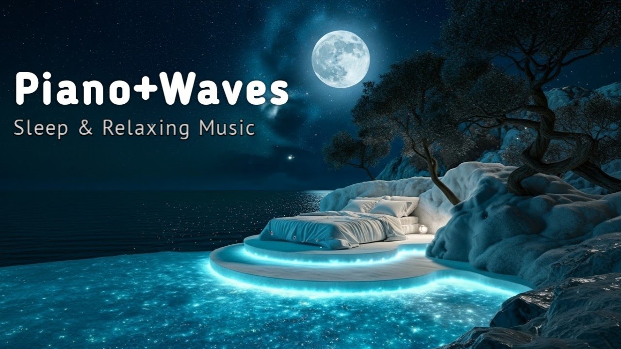 Gentle Healing Piano + Ocean Wave Sounds | Deep Rest & Relax