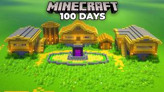 I Spent 100 Days in SUPERFLAT Minecraft