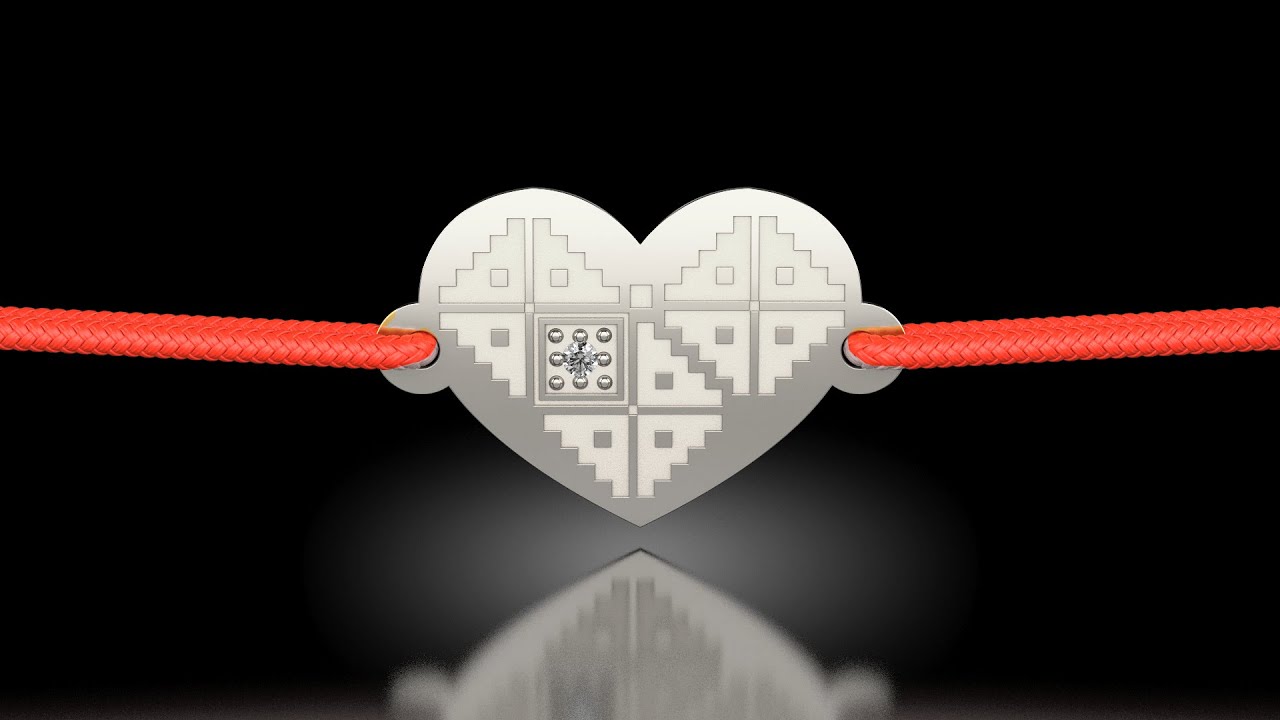 Bratara din aur alb cu snur rosu model Diamantul Romanesc - Verighete ATCOM