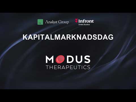 Modus Therapeutics 2026-03-11 | VD John Öhd presenterar med Q&amp;A