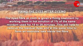Basics of Fixing, Natural Dyes