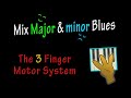 Blending the major  minor blues scale