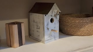 #howtomake a birdhouse for Mother's Day: #easydiy #woodworking #mothersday #mentalhealthawareness