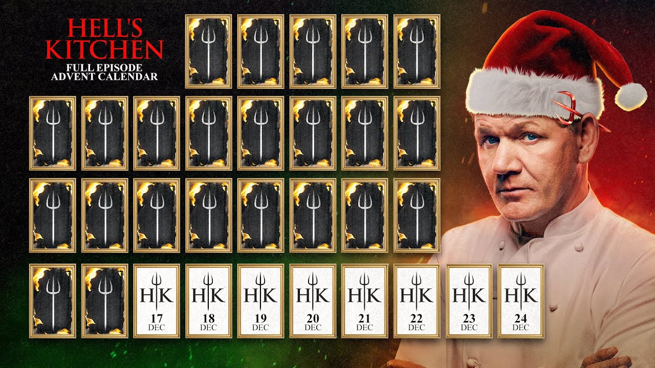 Full Episode Watchalong Advent Calendar | Hell's Kitchen Countdown to Christmas Day 24