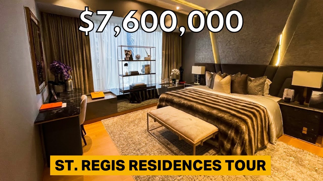 ⁣Touring A $7.6 Million 3 Bedroom Unit At The Lavish St Regis Residences