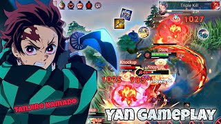 Yan / Tanjiro Jungle Pro Gameplay | Incredible Warrior | Arena of Valor Liên Quân mobile CoT
