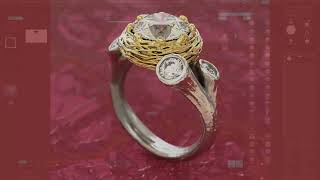 CAD Process: Two-tone Bird Nest Ring