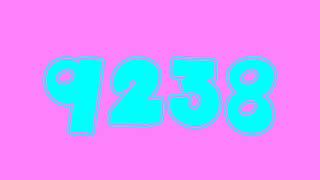 Colorful Numbers 1 to 10000 (100 fonts)