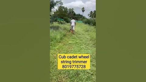 cub cadet wheel string trimmer #agriculture #viral #viralvideo