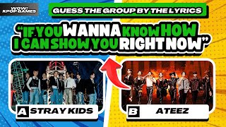 GUESS THE KPOP GROUP BY THE LYRICS 🎼 | WOW KPOP GAMES | KPOP QUIZ 2024 screenshot 5