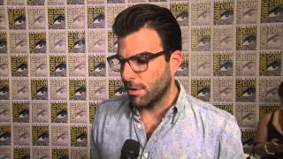Hitman: Agent 47 (2015) Comic-Con 2014: Zachary Quinto Interview (HD) Rupert Friend, Zachary Quinto