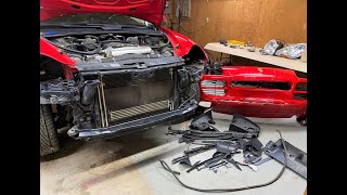 Evaluating the Front End Damage on Our Totaled Porsche Cayenne S