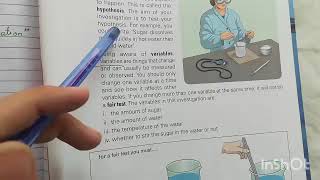 VI Science Unit 1 Doing a scientific investigation Q#3 7th May, 21