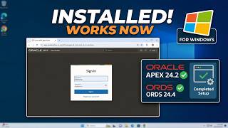 How to Install Oracle APEX 24.2 & ORDS 24.4 on Windows 11 | Step-by-Step Guide