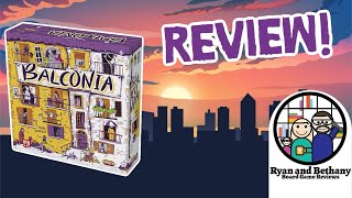 Balconia Review! (2 Player Balcony Building!)
Lets talk about Balconia! This is an amazing 2 player game where players are collaboratively (but not cooperatively) building an apartment building. This game surprised us, not only because of how fantastic it was, but because it came from Ares Games, who typically have specialized in war games! This is one to check out for sure.
Subscribe to see our latest videos!
You can also find us at the following places where we would love to hear from you:
Facebook.com/ryanandbethany
Instagram.com/ryan_and_bethany
Twitter.com/ryanandbethany1
Boardgamegeek.com/blog/8390/pounds-and-inches
and join in the silliness at TikTok @ryanandbethany
Thanks again, and remember to play games, live healthy, and create moments! Balconia Review! (2 Player Balcony Building!)