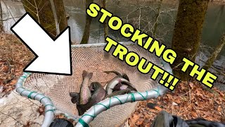 I Helped the Virginia DWR (STOCKING TROUT) Then Slayed Them After... Unbelievable!!