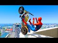 GTA 5 Spiderman Epic Jumps #3 ( Spider-Man Stunts & Fails )