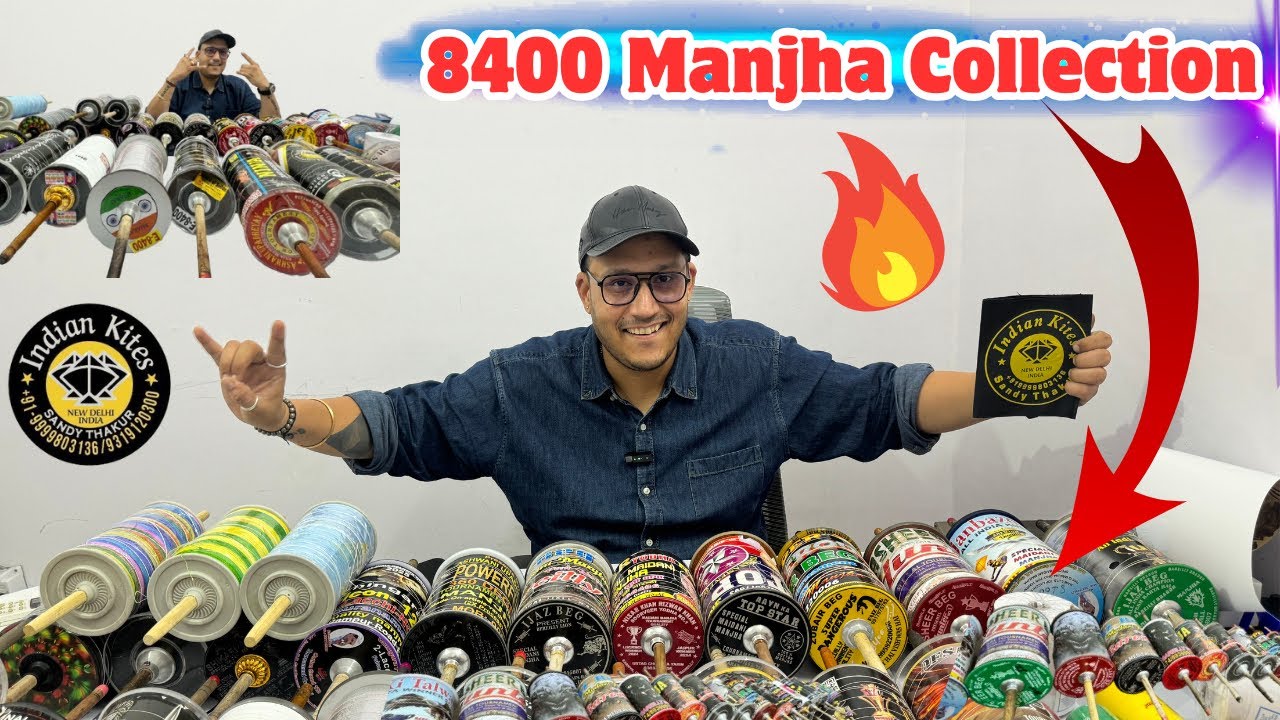 Delhi Biggest Manjha Warehouse | 100% Original Manjha Collection | Indian Kites New Branch Tour |