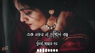Ek Nojor Na Dekhle এক নজর ন দ খল Slowed And Reverb Baby Naznin Bangla Old Song Lofi X