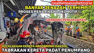 ASTAGA NGERI😭BANYAK JENAZAH BERJATUHAN SAAT LOKOMOTIF DITARIK DARI GERBONG DTEMUKAN D STASIUN BEKASI