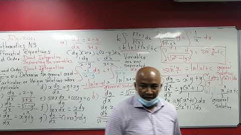 Mathematics N5 Differential Equations part 1