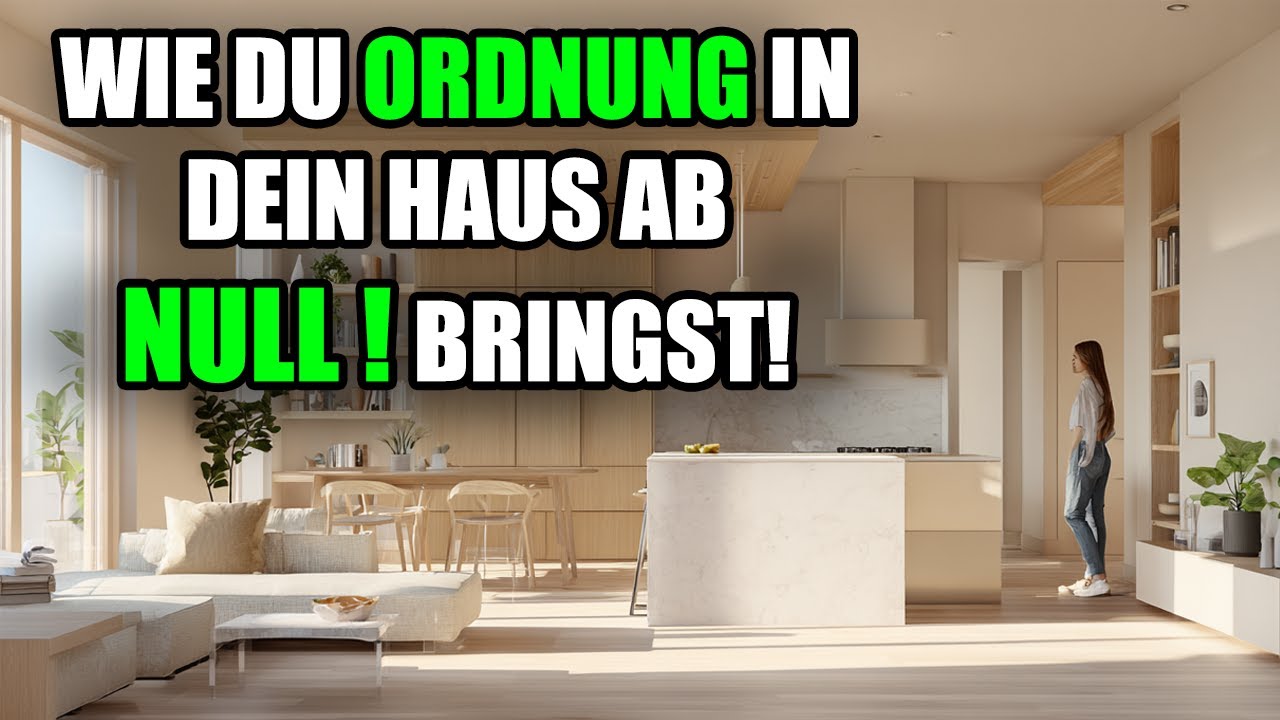 SCHRITT FÜR SCHRITT: Wie du ORDNUNG in DEIN HAUS ab NULL bringst - Organisation und Reinigung