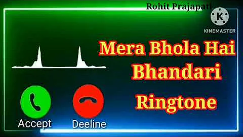 Mera Bhola Hai Bhandari Ringtone| New Ringtone| Mobile Ringtone|#ringtone