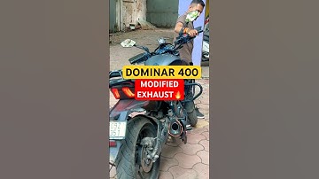 Dominar 400 Exhaust Modified Sound 🔥R9 RACING GENERATION EXHAUST❤️‍🔥 #dominar400 #ytshorts