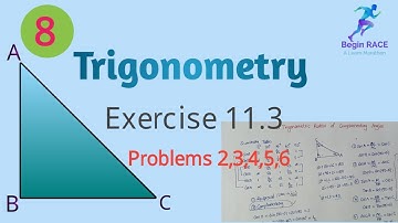 8.Trigonometry problems solving | 1.8 Exercise 11.3 | problems 2,3,4,5,6 | TS SCERT | NCERT