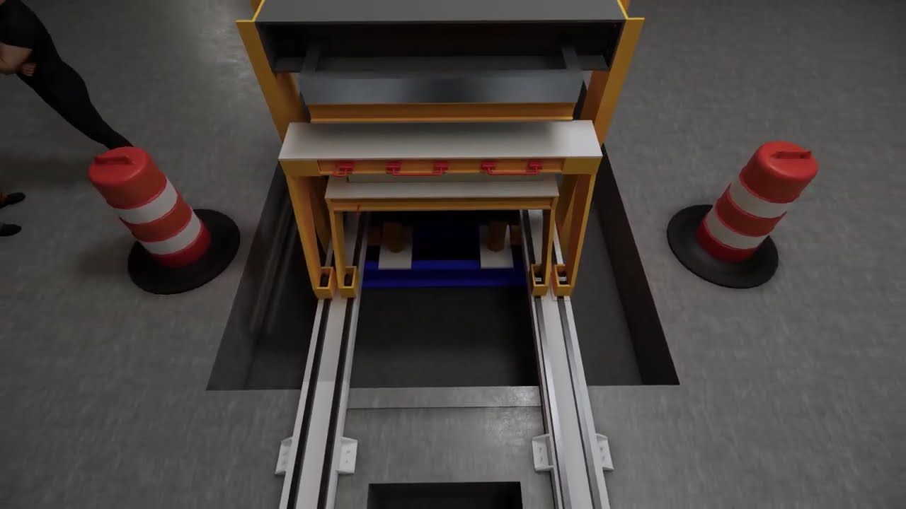 PU Insulated Sandwich Panel Press 3D Design