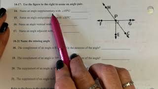 Video:  Angle Pairs Notes