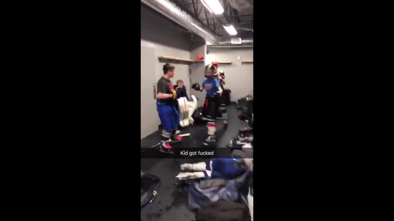 Hockey Player gets KNOCKED OUT In Locker Room BOX!!! MUST WATCH!! YouTube