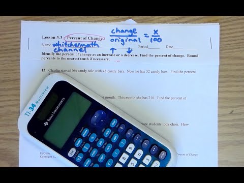 Percent Change Word Problems (Dec 2021)