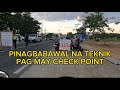Pinagbabawal na technique pag may checkpoint
