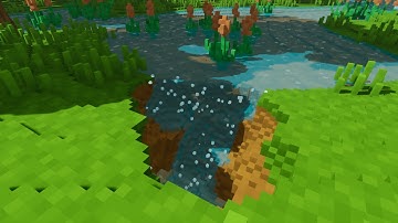 Playing with the new Flowing Water in my Voxel Game