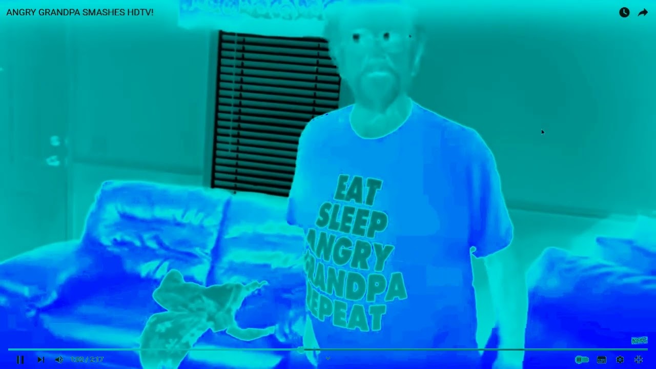 ANGRY GRANDPA SMASHES HDTV In Group