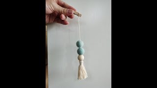 How to Make a Wool Car Essential Oil Diffuser with Tassel Ornament