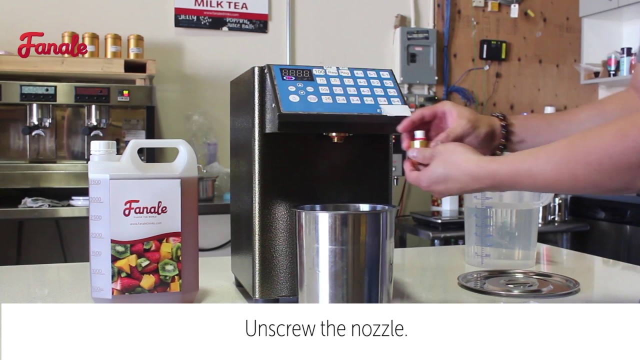 How to use Automatic Fructose Dispenser - Fanale Drinks 