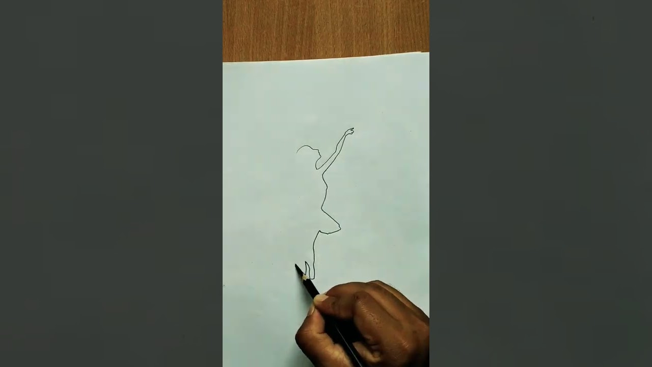 Dancing girl drawing challenge Part - 1 