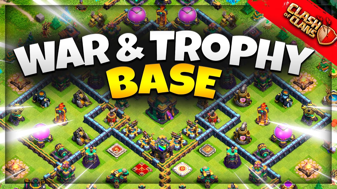 NEW BEST! TH14 War Base 2021 with Copy Link | Th 14 Trophy War Base Link in Clash of Clans