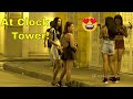 Cartagena Colombia at Night Clock Tower Walled City ...