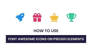 How To Add Font Awesome Icons To Pseudo Elements