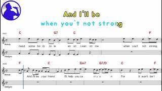 Bill Withers - Lean on me  karaoke sheet music for players,chord,chorus,Lyrics add(Ye karaoke)