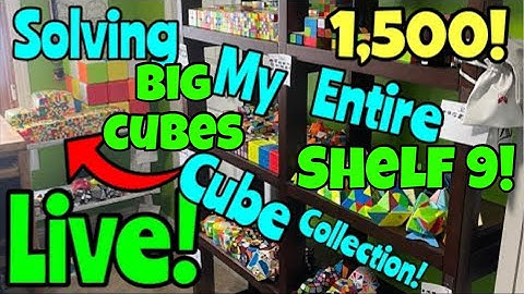 Solving My ENTIRE Cube Collection! (Shelf 9!) 🤯🔥 | Cubing With Jagger #rubikscube #cubing #live