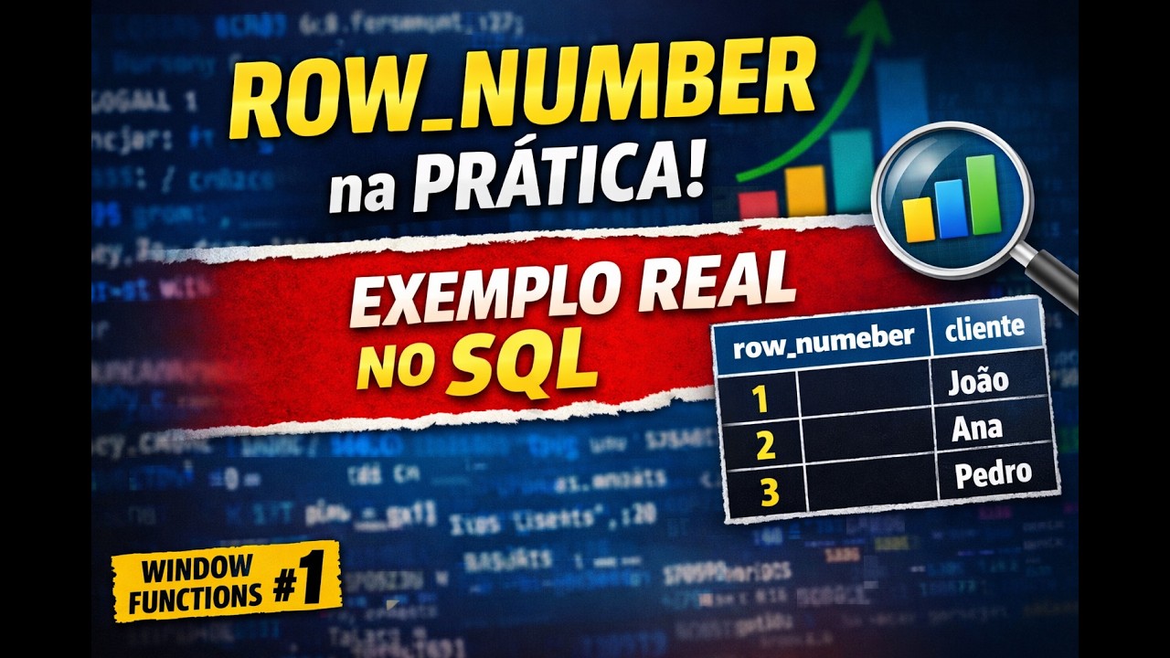 ROW_NUMBER no SQL na prática | Window Functions #1 - YouTube