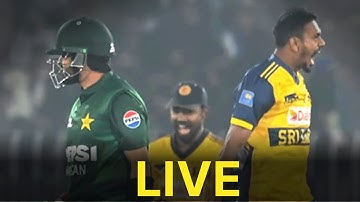 🔴 - 𝐑𝐄𝐋𝐈𝐕𝐄 | LAST BALL THRILLER! Sri Lanka Edge Pakistan | T20i Tri Nation Series | PCB | M3L1J