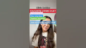 SING WITH ME CHALLENGE! FAVORITE CRIME OLIVIA RODRIGO DUET #shorts