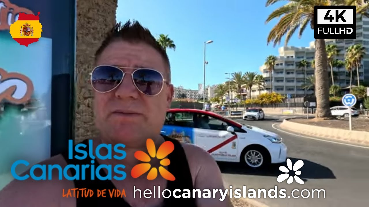 Playa del Inglés 4K Walk | Canary Islands Beach Promenade Tour