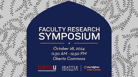 Roundglass India Center - Raman Family Faculty Research Symposium - Oct 28, 2024